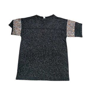 Sunshine & Rodeos Leopard Animal Print Women's Short Sleeve Top